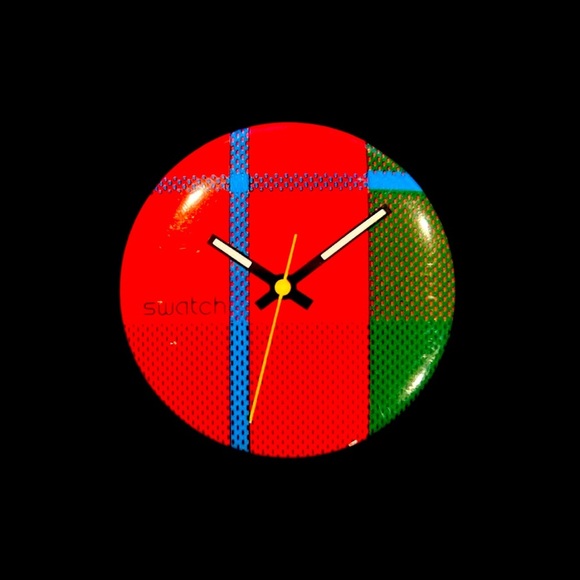 Swatch Jewelry - Vintage 80’s Swatch Watch Pinback Button